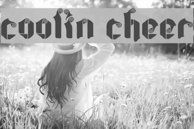 coolin cheer Font examples