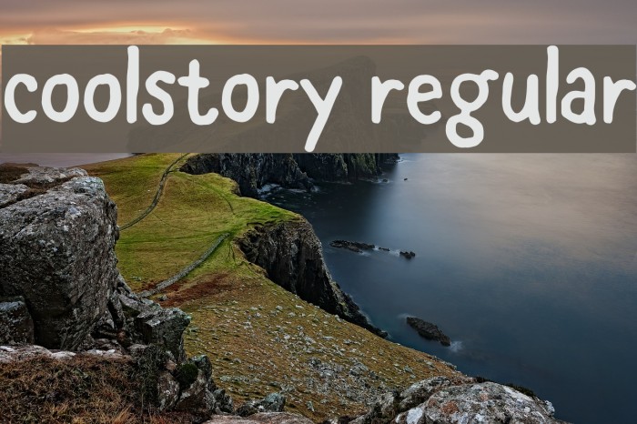 coolstory regular Font examples