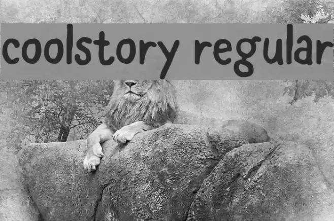 coolstory regular Font examples