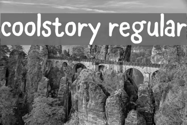 coolstory regular Font examples
