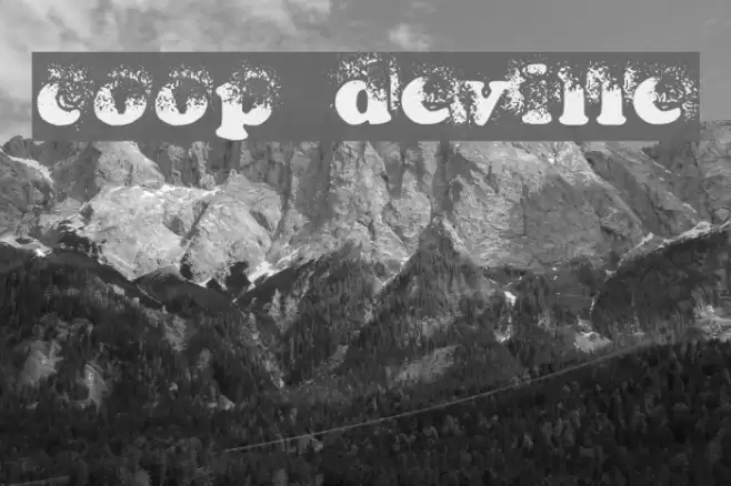 coop deville フォント examples