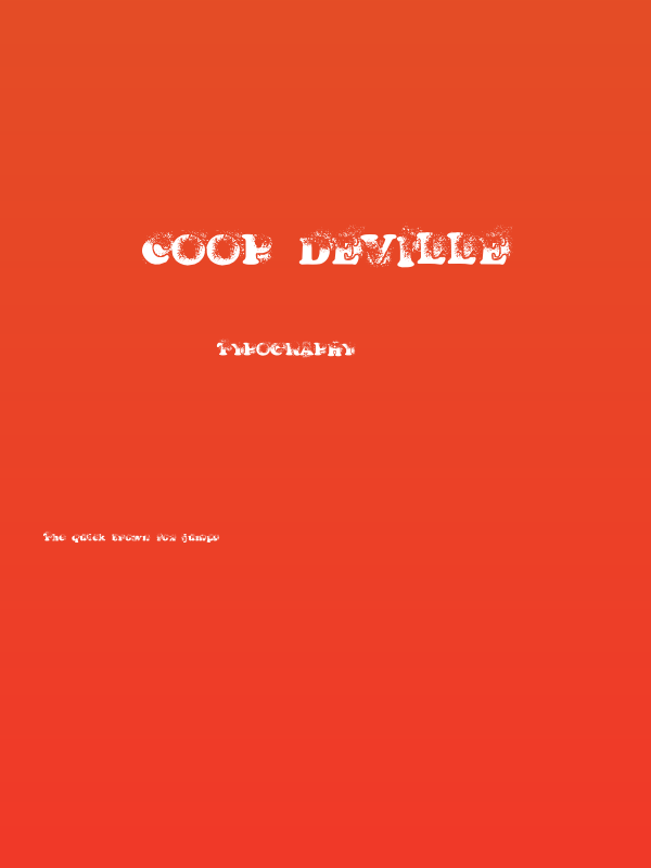 coop deville Poster