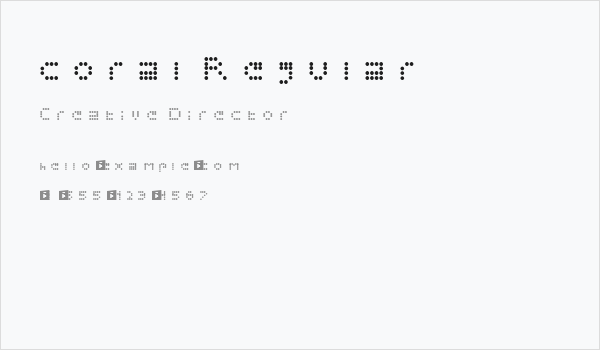 coral Regular Business Card