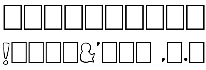 cordontvfont Font OTHER CHARS