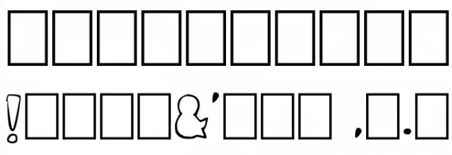 cordontvfont Font OTHER CHARS