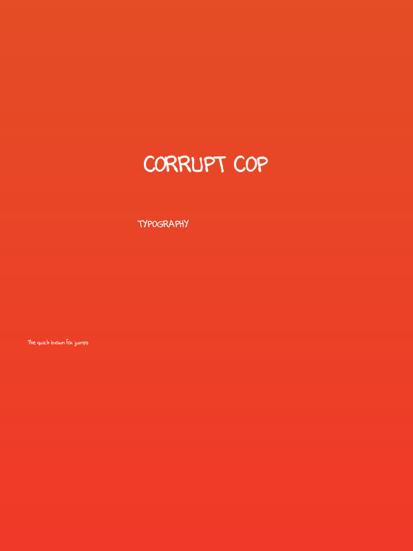 corrupt cop Poster