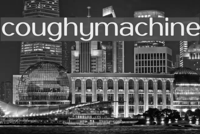 coughymachine Font examples