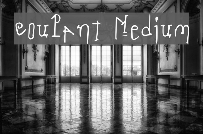 coulant Medium Font examples