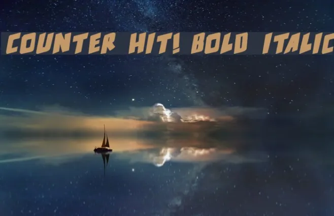 counter hit! Bold Italic Example 3