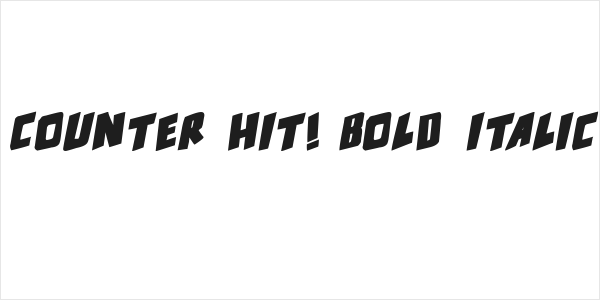 counter hit! Bold Italic Logo