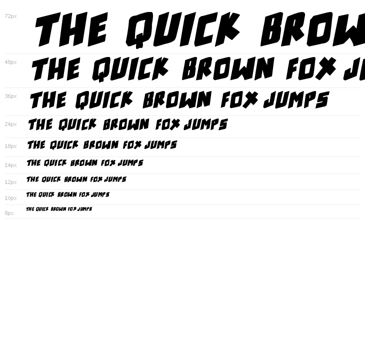 counter hit! Bold Italic Waterfall