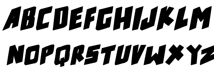 counter hit! Bold Italic Font LOWERCASE
