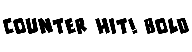 counter hit! Bold  Скачать бесплатные шрифты