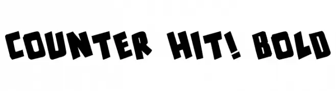 counter hit! Bold  Free Fonts Download