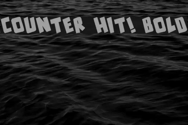 counter hit! Bold Font examples