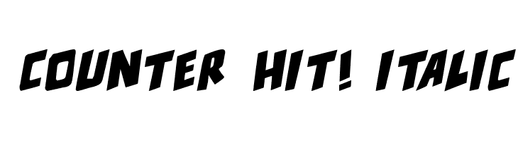 counter hit! Italic  Descarca Fonturi Gratis