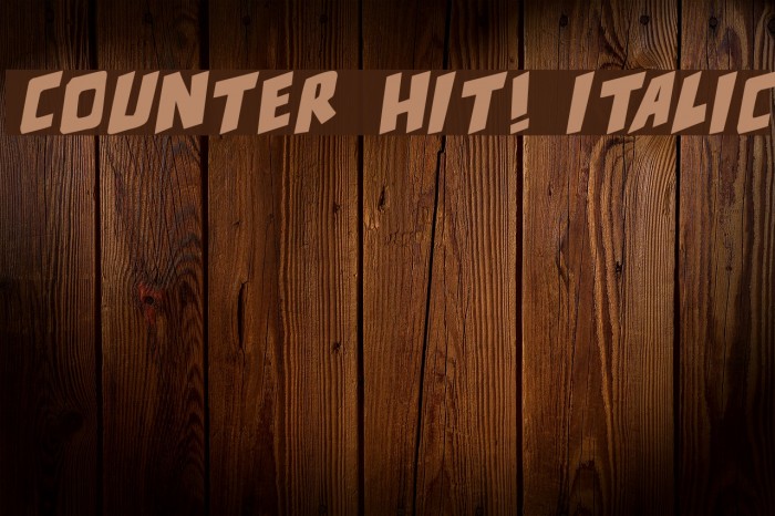 counter hit! Italic Example 1