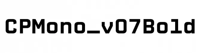 CPMono_v07Bold  les polices de caractères gratuit tlcharger