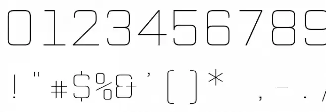 CPMono_v07ExtraLight フォント その他の文字