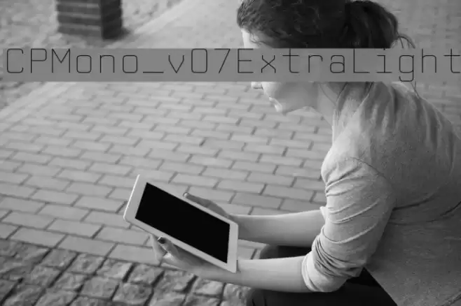 CPMono_v07ExtraLight フォント examples