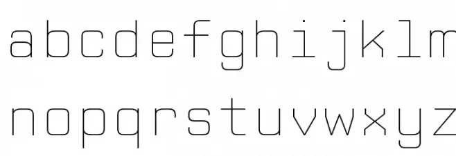 CPMono_v07ExtraLight フォント 小文字