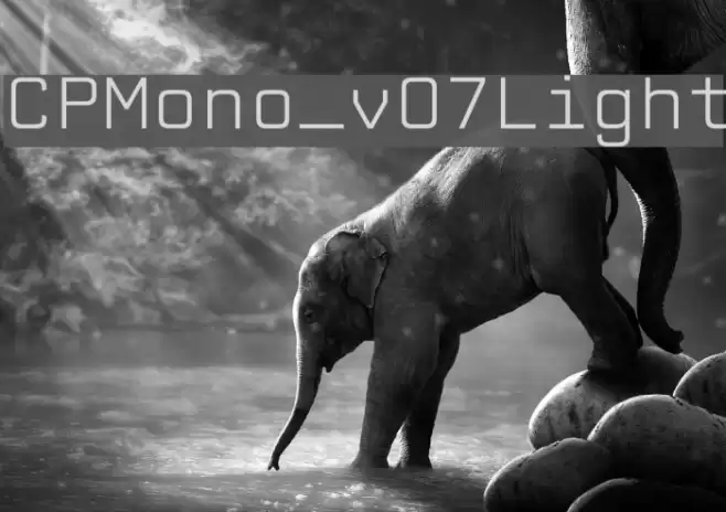 CPMono_v07Light Font examples