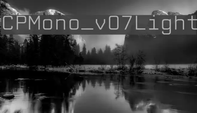 CPMono_v07Light Font examples