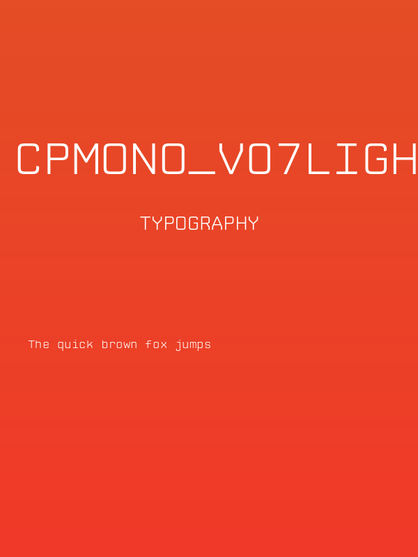 CPMono_v07Light Poster