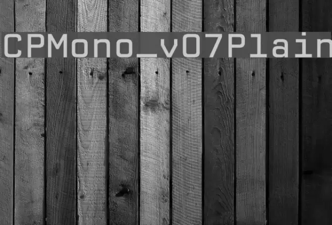CPMono_v07Plain Font examples