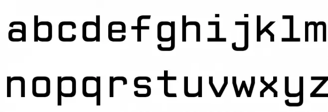 CPMono_v07Plain Font Litere mici