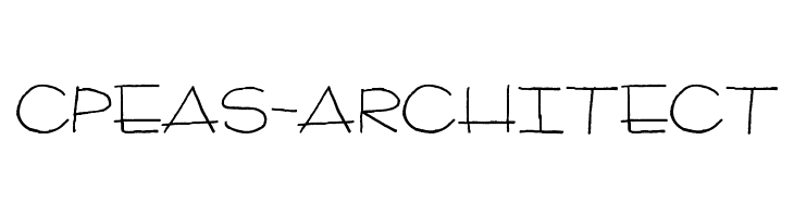 CPeas-Architect  les polices de caractères gratuit tlcharger