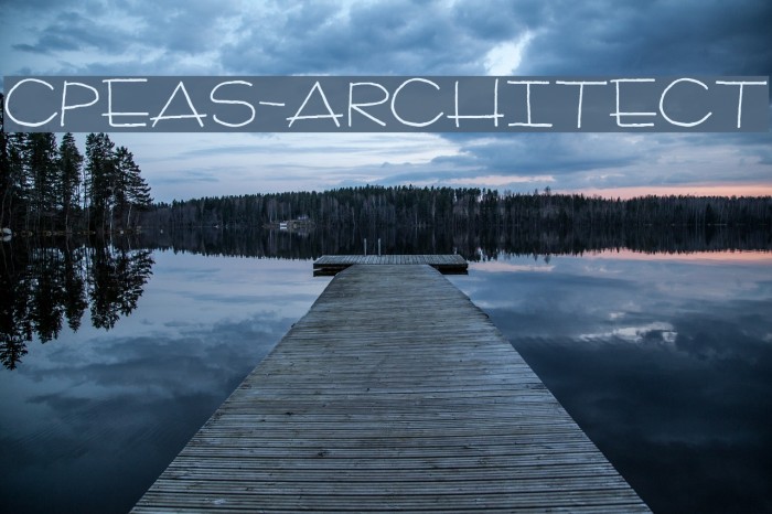 CPeas-Architect Font examples