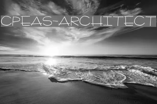 CPeas-Architect フォント examples