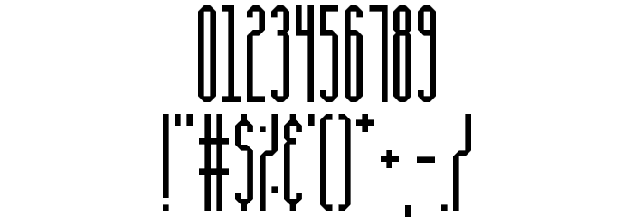 CQ Full Stretch Font OTHER CHARS