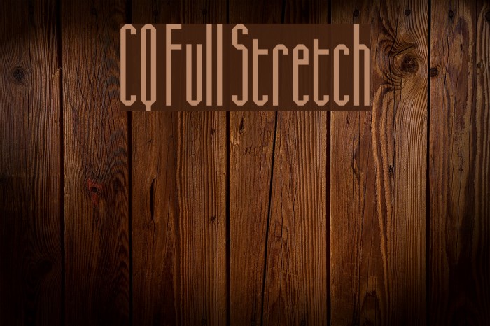 CQ Full Stretch Font examples