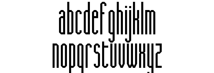 CQ Full Stretch Font LOWERCASE