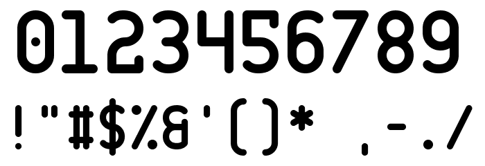 CQ Mono Font OTHER CHARS