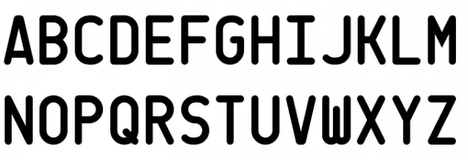 CQ Mono フォント 大文字