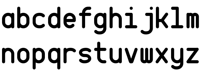 CQ Mono Font LOWERCASE