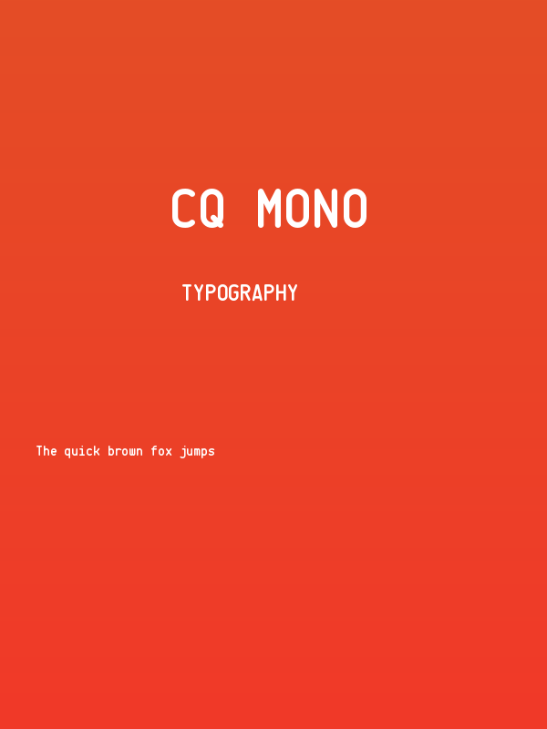 CQ Mono Poster