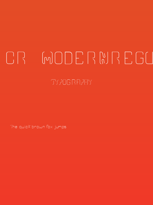 CR21MODERNRegular Poster