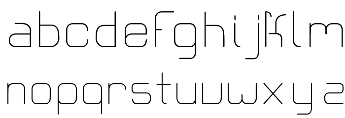 CR21MODERNRegular Font LOWERCASE