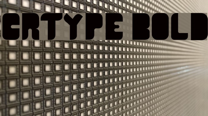 CR21TYPE Bold Font examples