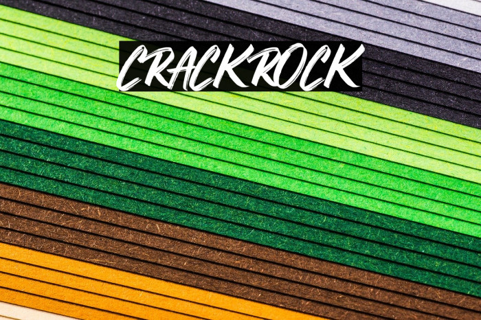 CRACKROCK Font examples