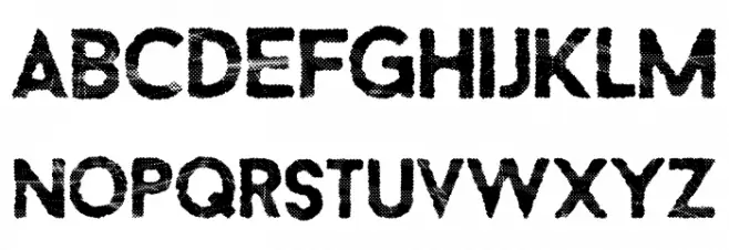 CRAMPS Regular Schriftart Kleinbuchstaben