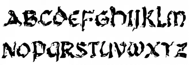 CRASH FIRE Schriftart Groß