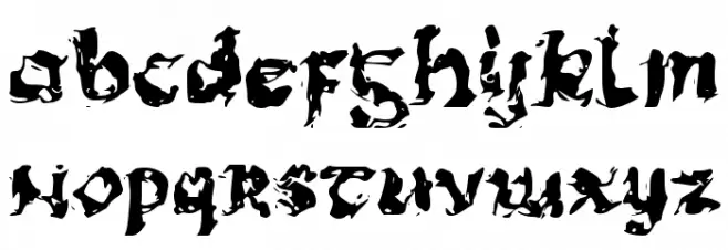 CRASH FIRE Font LOWERCASE