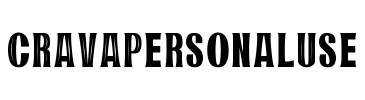 CRAVA Personal Use  font caratteri gratis