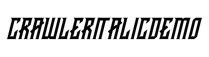 CRAWLER Italic Demo  لخطوط تنزيل