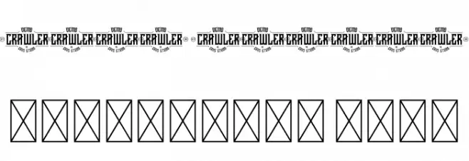 CRAWLER Italic Demo Font OTHER CHARS